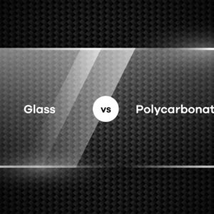 Why are acrylic and polycarbonate materials becoming increasingly popular as glass substitutes?